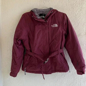 The North Face Women Hooded Belted Goose Down Hyvent Winter Jacket Coat Size S